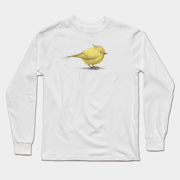 Yellow Bird Long Sleeve T-Shirt by Terry Fan